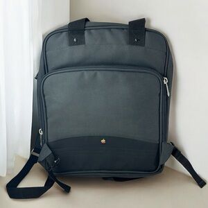 *Flawed Vintage Apple Computer x Mead Backpack Bag Rainbow Logo Collector Rare